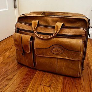 Santa Fe Dilana Expandable Laptop Bag Leather Briefcase